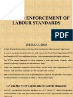 Wto and Enforcement of Labour Standards: Vikas Kumar UG18-115