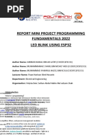 Report Mini Project Programming Fundamentals 2022 Led Blink Using Esp32