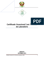 Certificado Vocacional 3 em Técnicas de Laboratório: Maputo OUTUBRO 2013