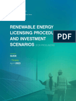 Renewable Energy Licensing Procedures and Investment Scenarios