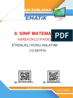 Sinif Kareköklü İfadeler Etki̇nli̇kli̇ Konu Anlatimi