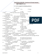 Revision 2.1: I. Choose The Best Answer A, B, C or D To Complete The Following Sentences