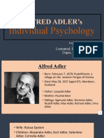 Alfred Adler'S: Individual Psychology