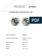 Curtain Wall Systems E85, Ef50: Owner of The Declara On