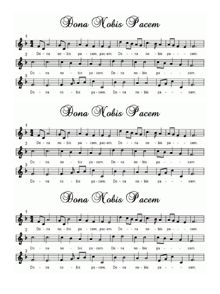 Dona nobis pacem pdf
