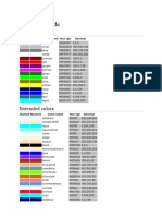 Color Keywords: Basic Colors