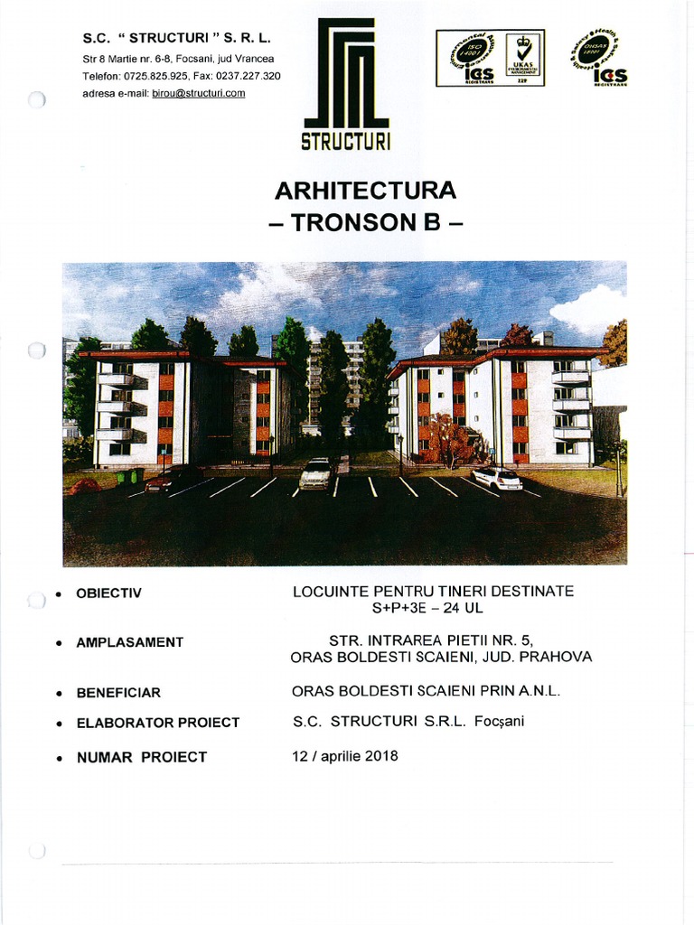 ANLPHBoldesti24-C2.PTh - Arhitectura Tronson B | PDF