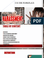 Harassment in The Workplace