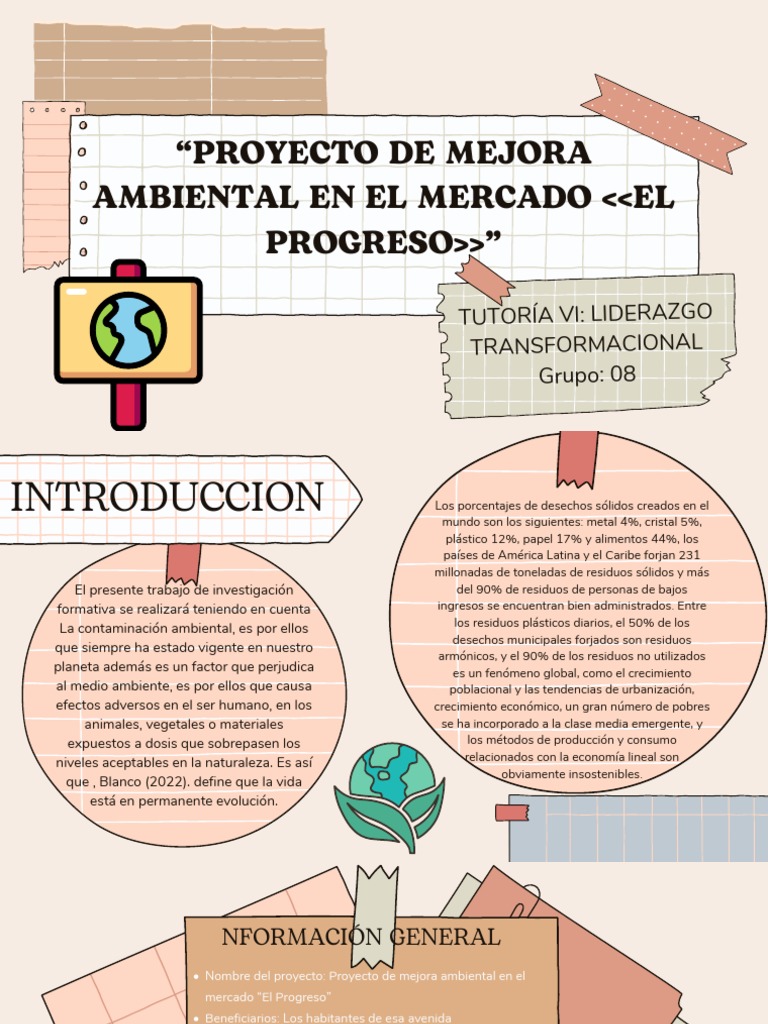 Proyecto de Mejora Ambiental en El Mercado | PDF | Residuos | Entorno ...