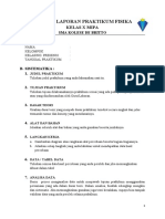 Format Laporan Praktikum Fisika: Kelas X Mipa