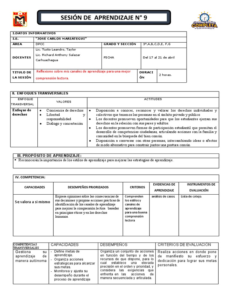 Mejora de Comprensión Lectora en Estudiantes | PDF | Aprendizaje ...