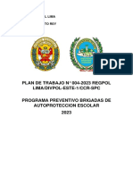 Plan de Trabajo #004-2023 Regpol Lima/Divpol-Este-1/Ccr-Spc
