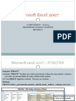 Excel 2007 Funções PROCV e Validação de Dados