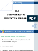 CH-2 Nomenclature of Heterocyclic Compounds