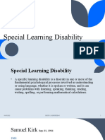 Special Learning Disability: Group 1