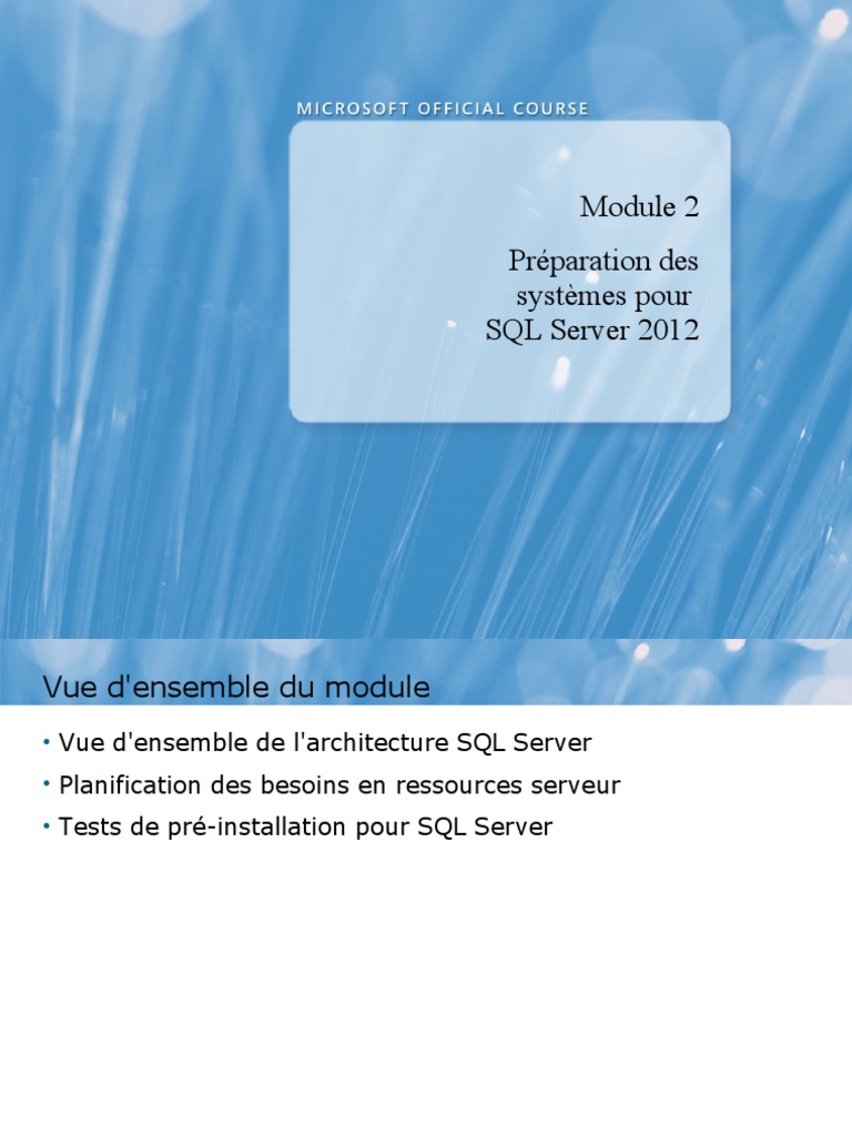 Préparation des systèmes pour SQL Server | PDF | Microsoft SQL Server ...