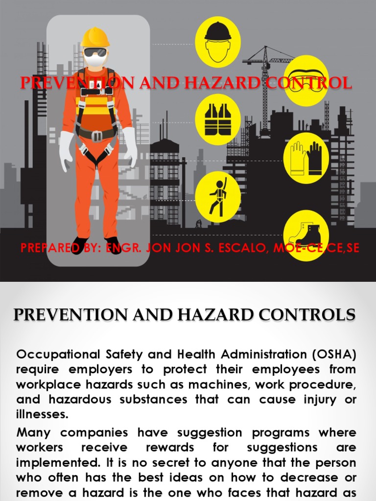 Prevention And Hazard Control Pdf Personal Protective Equipment