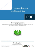 Passive Voice Tenses Speaking Activities