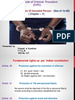 Sub Topic Rights of Arrested Person: (Chapter - V)