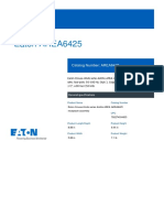 Eaton AREA6425: Product Specifications