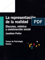 Potter, Jonathan - La representación de la realidad. Discurso,retórica y construcción social