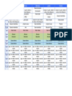 Horario Horizontal Semanal 24 Horas