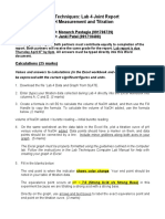 Lab Techniques: Lab 4 Joint Report PH Measurement and Titration