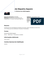 Fabíola Siqueira Aquere: Objetivo: Técnico em Enfermagem