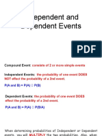 Independent Dependent Events Notes