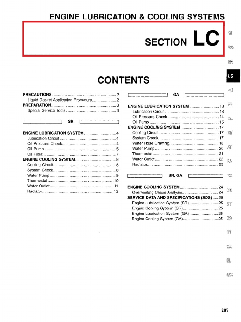 LC Engine Lubrication and Cooling Systems PDF