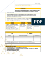 Evaluación T1 de Comunicación 3: Desempeños Lectura