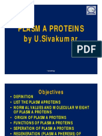 Plasma Proteins by U.Sivakumar: 1 Physiology