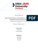 A Dissertation Report On