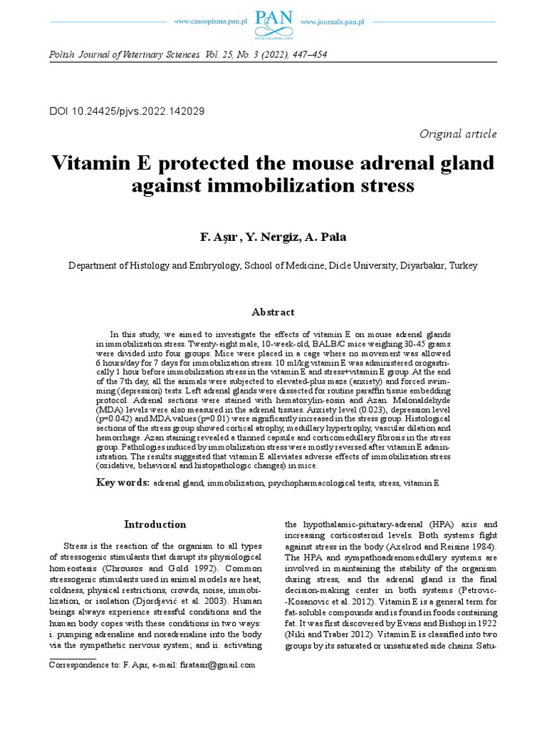 12 Asur Download Free PDF Adrenal Gland Vitamin E