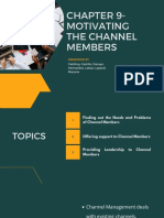 Chapter 9-Motivating The Channel Members: Cabiling, Castillo, Dacayo, Hernandez, Labao, Laperal, Macario