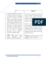 Educacion Sexual, Un Problema de Politica Publica.: Resumen. Abstracts