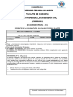 Examen de Final de Caminos Ii (2020-I - C2) de La Cruz Hialrio Ghersi