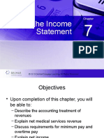 The Income Statement: © 2013 Delmar/Cengage Learning. All Rights Reserved