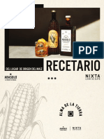 Recetario: Del Lugar de Origen Del Maíz