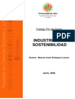 Industria 4.0 Y Sostenibilidad: Trabajo Fin de Grado