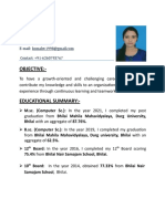 Komal Singh Resume