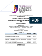 GROUP ASSIGNMENT - FIN420 (Ratio Analysis) (Nestle Vs Dutch Lady)