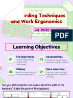 Keyboarding Techniques and Work Ergonomics: 2Q-Week 1 - Lesson 1