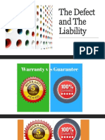 The Defect and The Liability