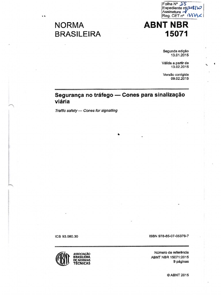 NBR 15071 2015 | PDF