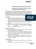 Programa de Intercâmbio para Estudantes de Graduação Edital Arex Programa Escala Estudantil Augm - Associação de Universidades Grupo Montevideo