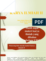 Karya Ilmiah Ii: Mata Kuliah Bahasa Indonesia Prodi Teknik Industri Itenas