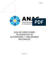 Guía de Direcciones Telegráficas de Autoridades Y Organismos Nacionales