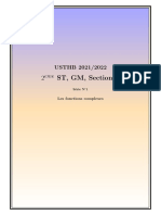 2 ST, GM, Section L: USTHB 2021/2022 Eme