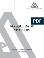 Masquerade Mystery: Character Guide (4 - 8 Players) The Stallion